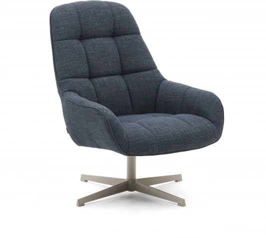 208261 Вращающееся кресло Jaspe синего цвета с серым металлом La Forma (ex Julia Grup) арт.208261