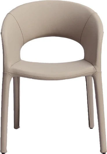160KD-80200 Стул обеденный экокожа бежевый 55*55*77см Garda Decor арт.160KD-80200