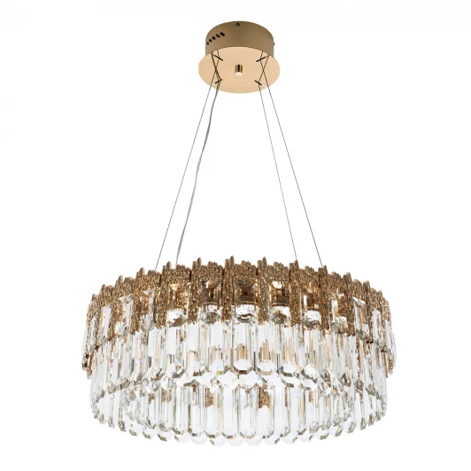 ML.830.600 GD Подвесная люстра светодиодная хрустальная с регулировкой цветовой температуры Modelux ML.830.600 GD