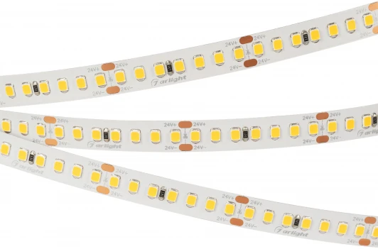 028602(2) Светодиодная лента RT-A168-10mm 24V Warm3500 (17 W/m, IP20, 2835, 5m) (Arlight, Открытый) 028602(2)