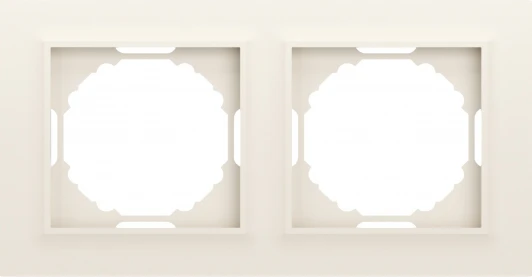 DEW21231 Рамка 2-я, Wave матовый кремовый Donel A07 DEW21231