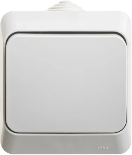BA10-046C Выключатель накладной одноклавишный (серый) IP44 Systeme Electric Etude BA10-046C