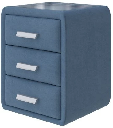 1923437 PROxSON Тумба Soft Mebel (Ткань: Рогожка Тетра Голубой) 51x48