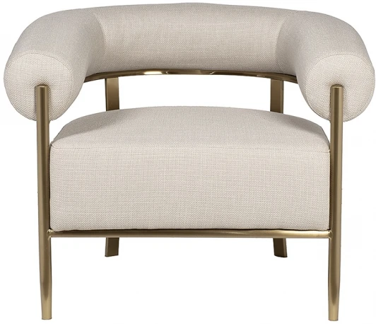 GY-08842 GY-08842 Кресло серое/матовое золото 95,5*82*77см Garda Decor