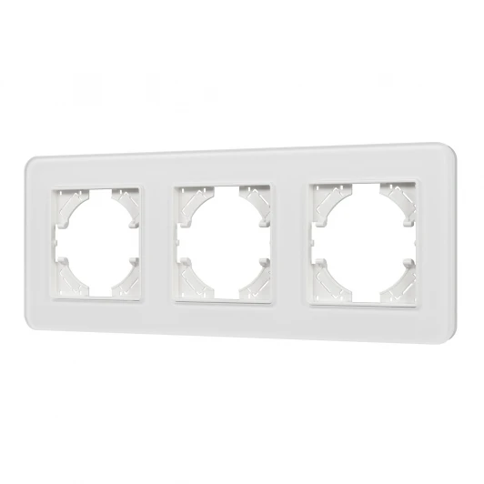 049696 Рамка стеклянная FRM-OMALI-GS-3-WH (Arlight) 049696