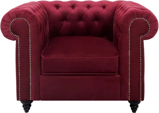 333393 Кресло Chester Classic ОГОГО (арт.333393), (Ткань/Красный)
