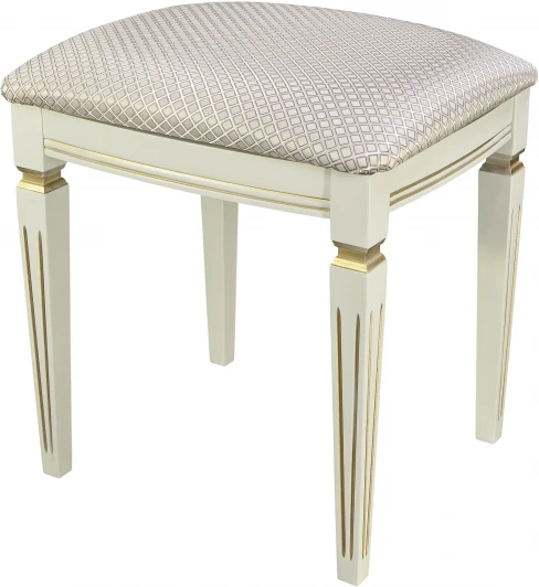 008160 Банкетка Васко В 107Н слоновая кость/золото, Атина ваниль от фабрики Mebelik