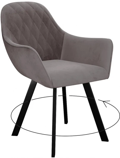 00-00062354 Стул 240 поворотный, Z48 капучино, ножки черные Dikline 00-00062354