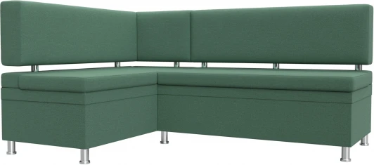 123235L Диван кухонный угловой Стайл левый угол (Зеленый/Рогожка) Лига Диванов арт.123235L