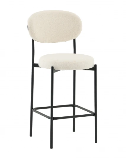 УТ000041504 Стул полубарный Бриф DD букле молочный Stool Group арт.УТ000041504