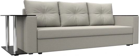 126159L Диван прямой Атланта Лайт со столом слева Лига Диванов (Рогожка) арт.126159L