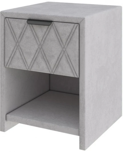 2028077 PROxSON Тумба Side (Ткань: Велюр Teddy Стальной) 44x45