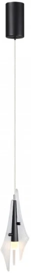 5442/6LA Подвесной светильник Odeon Light Afalina 5442/6LA черный/бел.матовый/металл/стекло/акрил LED 6W 3000K (220V, на проводе)