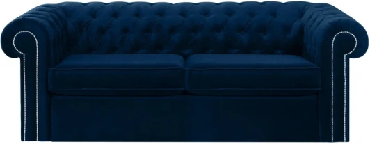 344639 Диван Chesterfield ОГОГО (арт.344639), (Ткань/Синий)