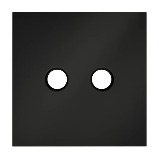 VLS001608 Накладка для розетки телевизионной оконечной TV+SAT Voltum S70 VLS001608 (черный матовый)