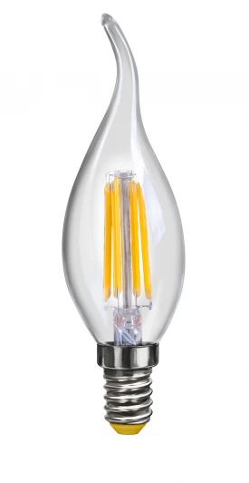 7004 Лампочка светодиодная E14 4W 220V 420 lm 2800K теплый свет Voltega Crystal 7004