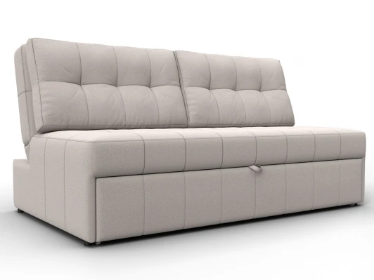 134940 Диван прямой Лига-107 (160) (ЛДСП,Брус,Фанера,Замша/Бежевый) Лига Диванов 134940