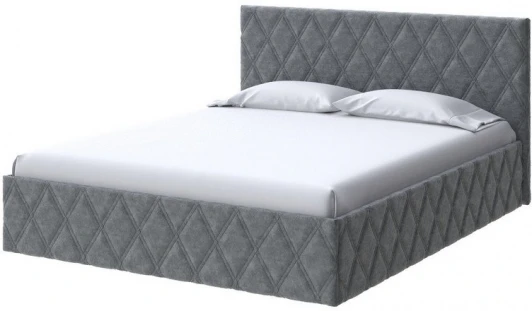 2014693 PROxSON Кровать Fresco (Ткань: Велюр Gratta 4 Серый космос) 90x200