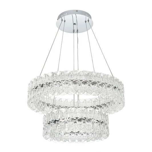 ML.8185.600.400 CR Подвесная люстра светодиодная с пультом с регулировкой цветовой температуры Modelux ML.8185.600.400 CR