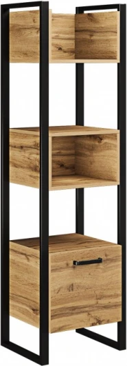 406522 Стеллаж Woodville Iris металл дуб вотан / черный муар арт.406522