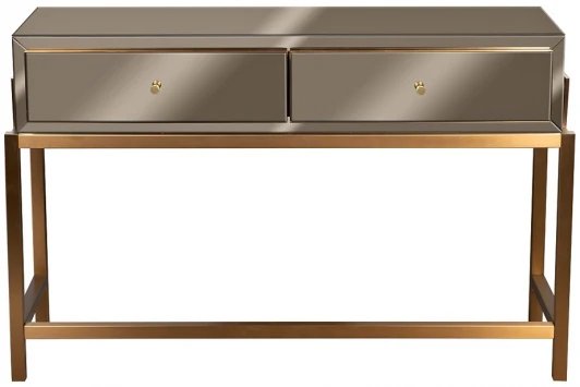 KFG210 KFG210 Консоль 2 ящика зеркало бронза/золото 120*42*76 см Garda Decor