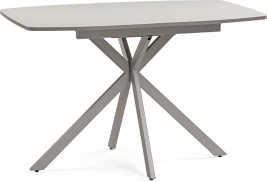 584298 Кухонный стол Woodville Тамаса 120(150)х70х76 матовое стекло латте / капучино (Стекло) арт.584298