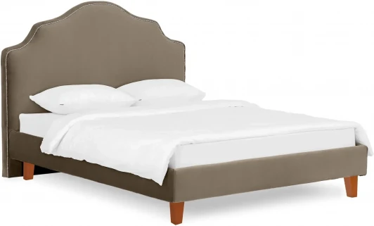 663239 Кровать Queen II Victoria L 1600 ОГОГО (арт.663239), (Ткань/Светло-коричневый)