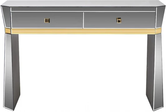 KFG125 Консоль 2 ящика с золотистой отделкой 120*42*79см Garda Decor арт.KFG125