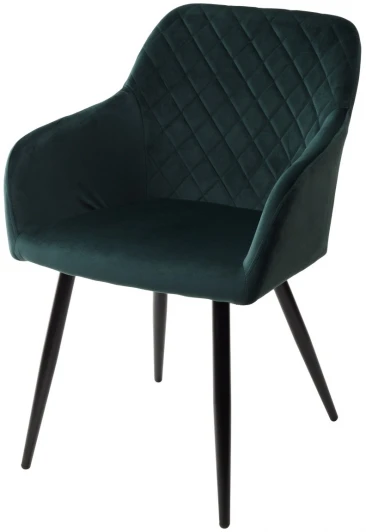 628M03760 Стул M-City BRANDY BLUVEL-78 зеленый/ черный каркас