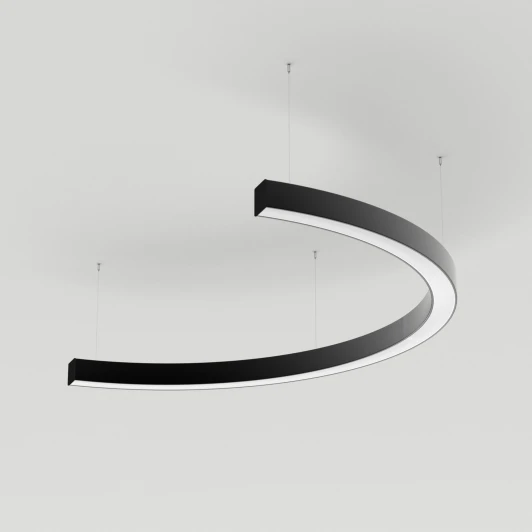 034015(1) Подвесной линейный светильник LED SP-LINE-HANG-ARC-C3535-D800-34W Day4000 (BLACK, 230V) (Arlight, Металл) 034015(1)