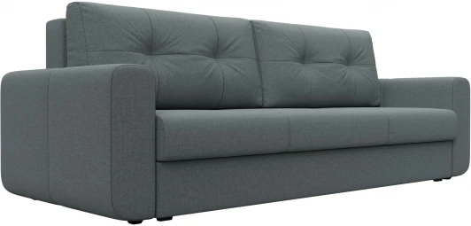 122656 Диван прямой Лига-031 (Серый/Рогожка) Лига Диванов арт.122656