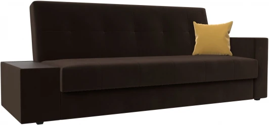 118505L Диван-книжка Лига-020 стол слева (Коричневый,Желтый/Микровельвет) Лига Диванов арт.118505L