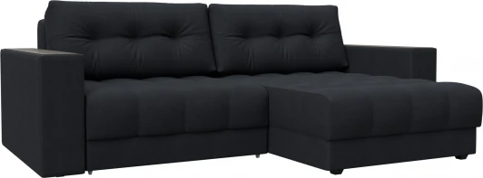 128476 Диван угловой с декором Лига-049 НПБ Лига Диванов (Замша) арт.128476