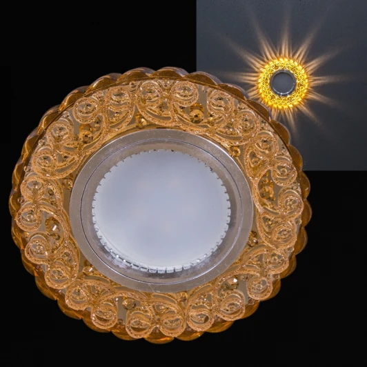 14348-9.0-001LD MR16+LED3W TEA Встраиваемый точечный светильник Reluce 14348-9.0-001LD MR16+LED3W TEA (220V, круглые)