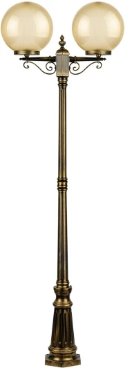 88209PGA Gb Наземный фонарь IP44 Oasis Light Globo Prism gold 88209PGA Gb в форме шара (220V, фонарь, шар)