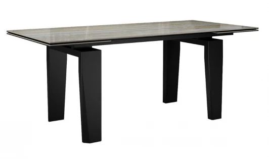 00-00078028 Стол DikLine KP160 керамика SH2340 полуглянец/опоры черные (2 уп) 00-00078028