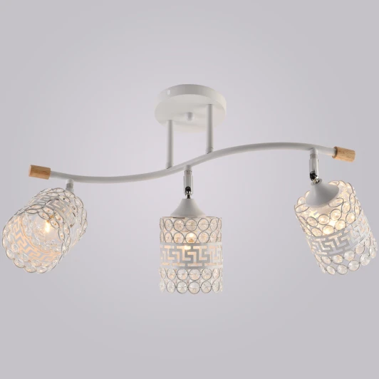 01588-0.3-03 WH+CR+WOOD Спот на штанге Reluce 01588-0.3-03 WH+CR+WOOD