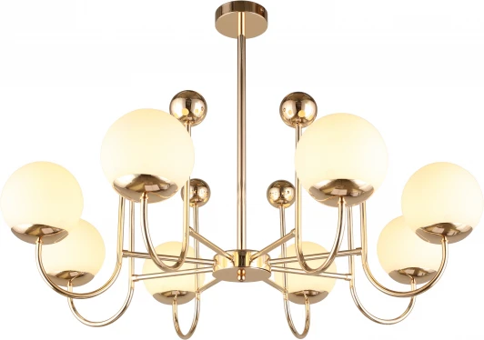 OML-67007-08 Люстра потолочная на штанге Acuto OML-67007-08 (220V, шар, шарики)