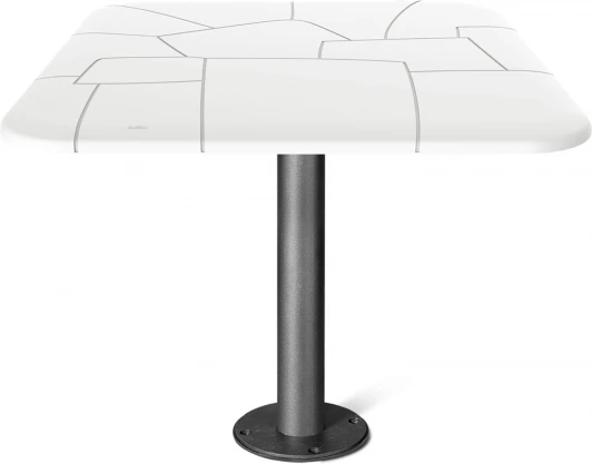 7534532101 Стол Sheffilton SHT-TU13/TT30 83/83 черный муар/белый