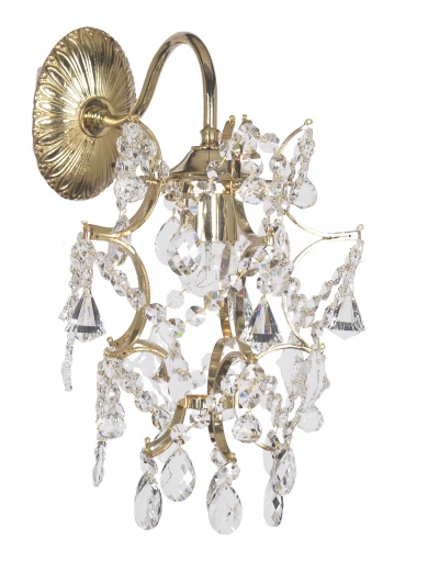 Unico E 2.1.1.600 G Бра Dio D'Arte Unico E 2.1.1.600 G (220V, хрусталь, подвески, подсвечник, свеча)