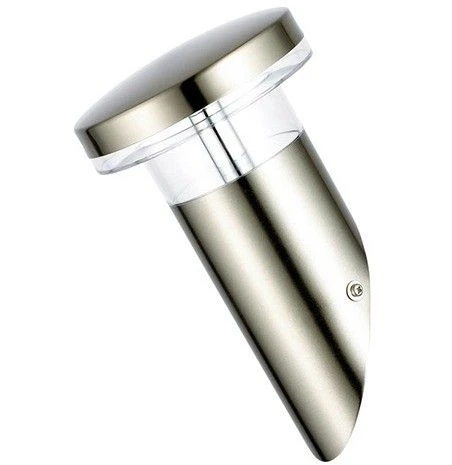 HL211L (076-002-0002) Светильник настенный уличный светодиодный Horoz Mimoza, 1 плафон, никель с прозрачным