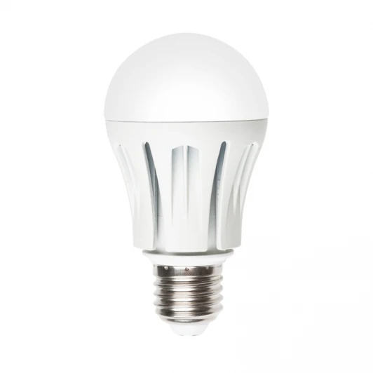 LED-A60-9W/WW/E27/FR ALM01WH пластик Лампочка светодиодная E27 9 Вт шар белая Uniel LED-A60-9W/WW/E27/FR ALM01WH пластик