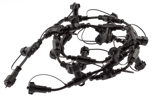 ERAPS-R Разветвитель для гирлянд 20 гнезд (черный) 2м ЭРА ERAPS-R