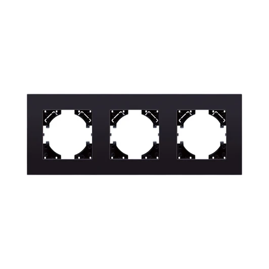 RM3BK Рамка 3-постовая стекло черный Kollinger Reflex MG RM3BK