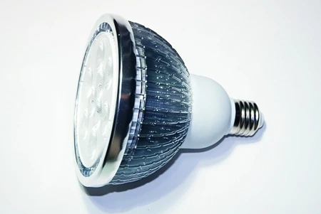 LC-PAR38-E-27-12W-W Лампочка светодиодная полусфера серая колба E27 12 Вт 1080 lm холодное белое свечение Ledcraft LC-PAR38-E-27-12W-W
