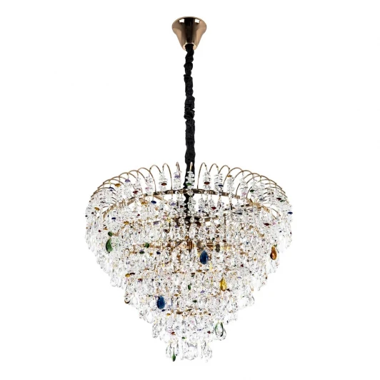 ML.850.12 GD Подвесная люстра хрустальная Modelux MODELUX ML.850.12 GD