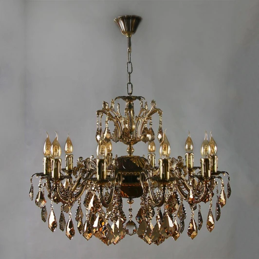 2118/10 PB Honey Leaf Подвесная люстра Ambiente by Brizzi Granada 2118/10 PB Honey Leaf (220V, на цепи, подсвечник, свеча)