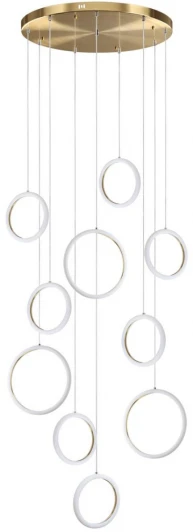 5297/99L Светильник подвесной Lumion Nova 5297/99L LEDIO золотой LED 140W 11000Лм 3000-6000K с пультом ДУ 220V