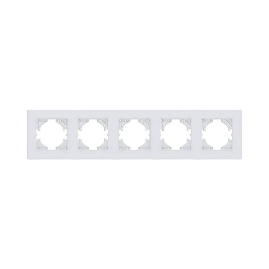 EA5WH Рамка 5-постовая белый Kollinger Eleganz Acryl EA5WH