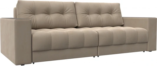 128387 Диван прямой с декором Лига-049 НПБ Лига Диванов (Велюр) арт.128387